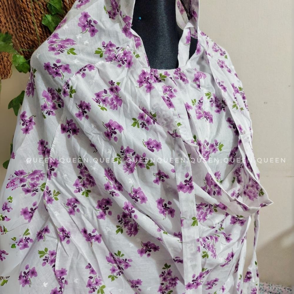 China Cotton Semi Long Khimar Design 4