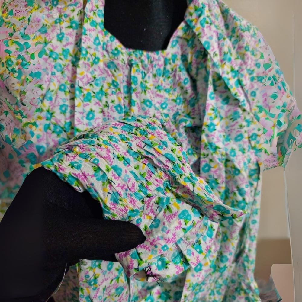 China Cotton Semi Long Khimar Design 7